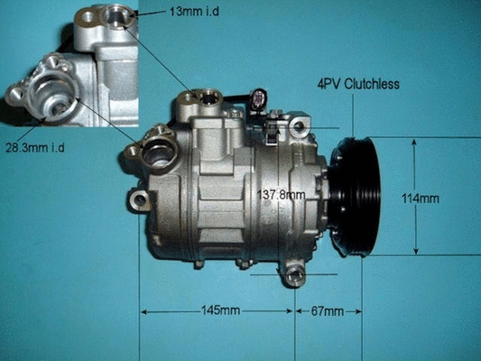 Compresseur, climatisation AUTO AIR GLOUCESTER 14-9697