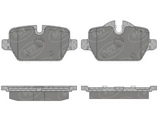 Kit de plaquettes de frein, frein à disque SCT - MANNOL SP 643 PR