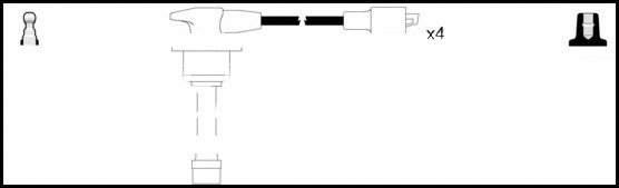 Kit de câbles d'allumage LEMARK HOES1112
