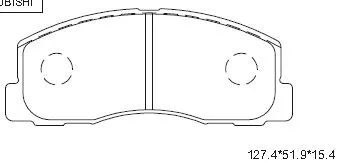 Kit de plaquettes de frein, frein à disque ASIMCO KD4724