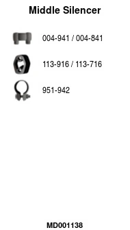 Silencieux central FA1 MD001138