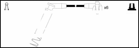 Kit de câbles d'allumage LEMARK HOES1371