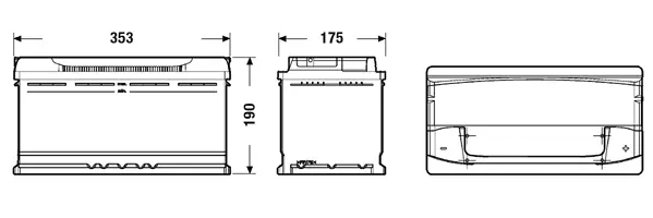 Batterie de démarrage EXIDE EA1000