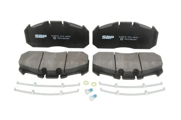 Kit de plaquettes de frein, frein à disque SBP 07-P29131