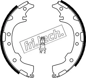 Jeu de mâchoires de frein fri.tech. 1115.304