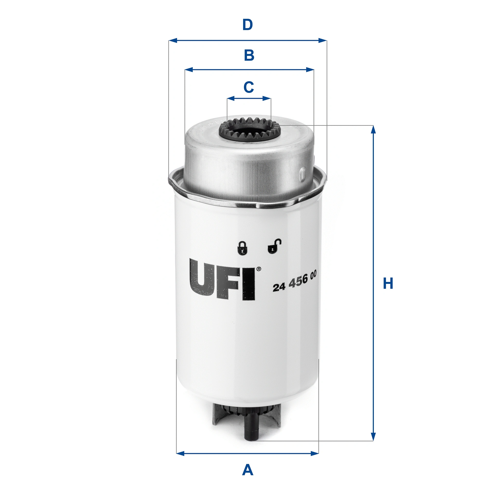 Filtre à carburant UFI 24.456.00