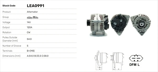Alternateur LUSA LEA0991