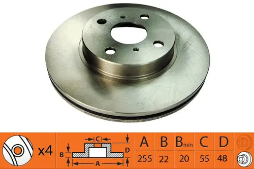 Disque de frein SB BR31126T