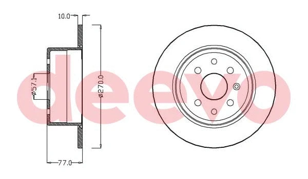 Disque de frein DEEVO BD18380