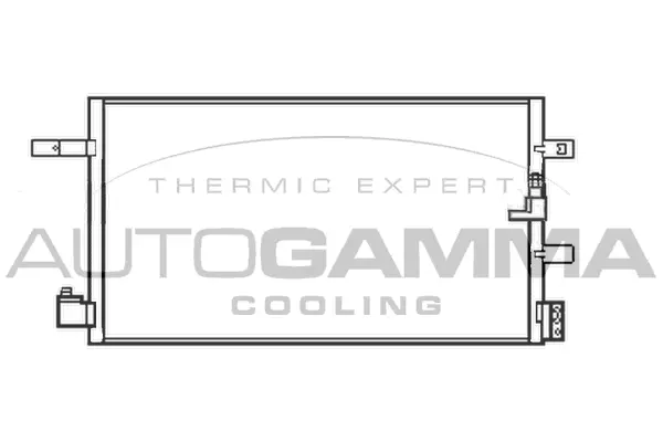 Condenseur, climatisation AUTOGAMMA 107287