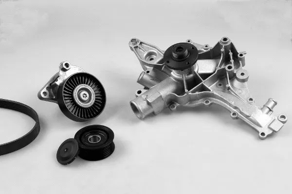 Pompe à eau+Jeu de courroie trapézoïdale à nervures GK K980453A