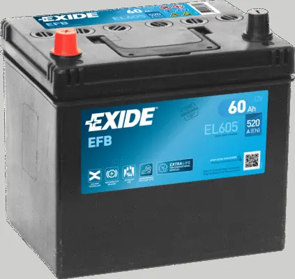 Batterie de démarrage EXIDE EL605