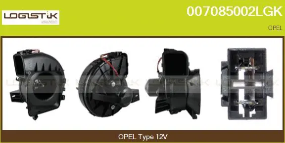 Pulseur d'air habitacle LGK 007085002LGK