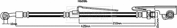 Flexible de frein BORG & BECK BBH8113