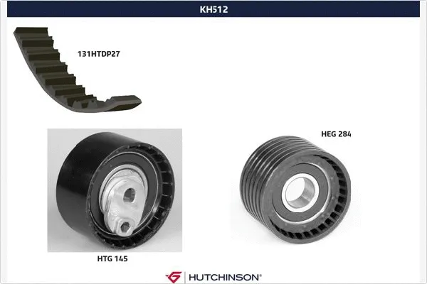 Kit de courroie crantée HUTCHINSON KH 512