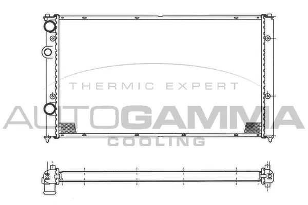 Radiateur, refroidissement du moteur AUTOGAMMA 103043