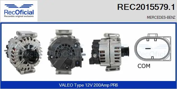 Alternateur RECOFICIAL REC2015579.1