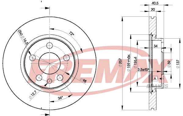 Disque de frein FREMAX BD-4683