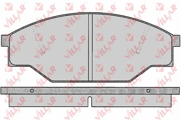 Kit de plaquettes de frein, frein à disque VILLAR 626.0266