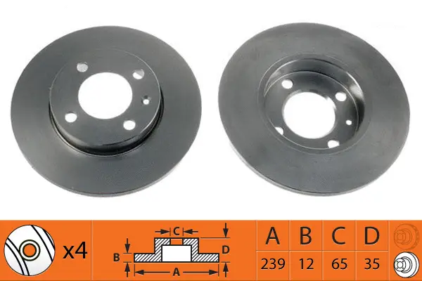 Disque de frein SB BR33107