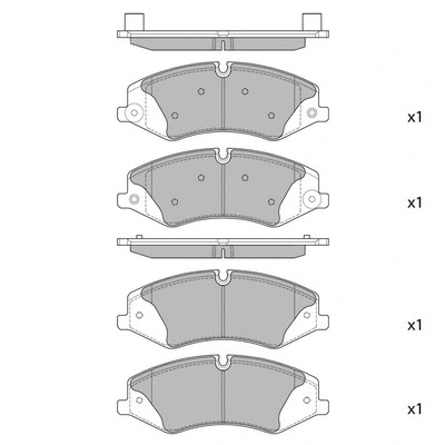 Kit de plaquettes de frein, frein à disque HAGEN GP2238