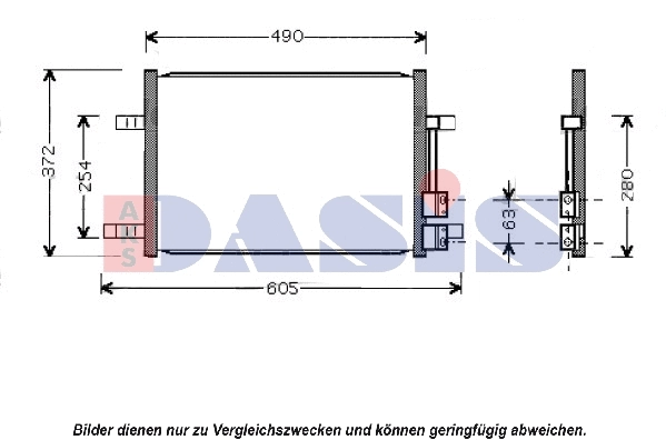 Condenseur, climatisation AKS DASIS 092029N