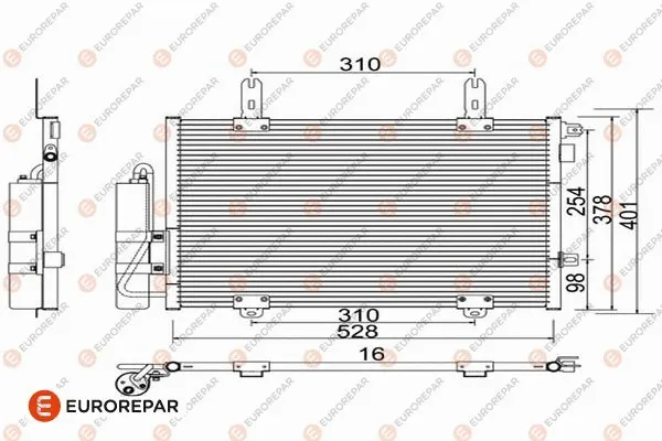 Condenseur, climatisation EUROREPAR 1625946980