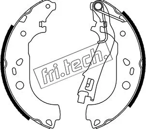 Jeu de mâchoires de frein fri.tech. 1034.122
