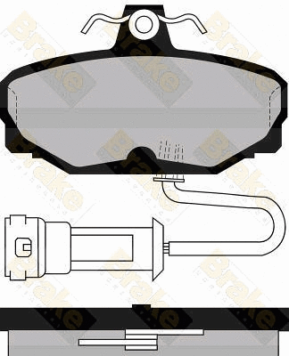 Kit de plaquettes de frein, frein à disque Brake ENGINEERING PA486