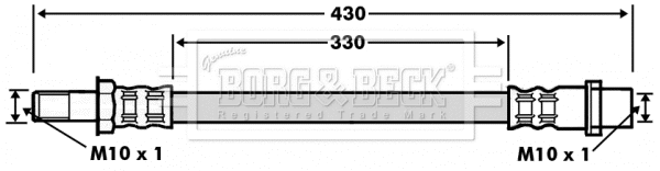 Flexible de frein BORG & BECK BBH7496