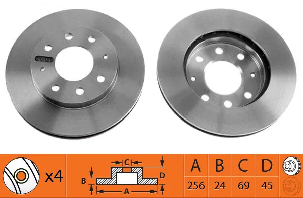 Disque de frein SB BR23101T