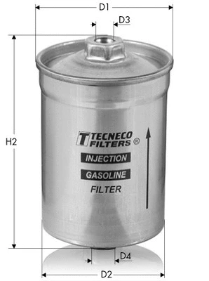 Filtre à carburant TECNECO FILTERS IN86