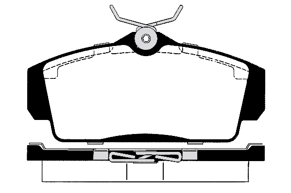 Kit de plaquettes de frein, frein à disque Technika 01484B