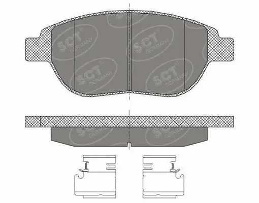 Kit de plaquettes de frein, frein à disque SCT - MANNOL SP 435 PR