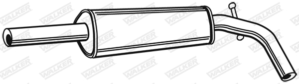 Silencieux central WALKER 22058