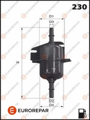 Filtre à carburant EUROREPAR 1643631380