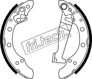 Jeu de mâchoires de frein fri.tech. 1124.274
