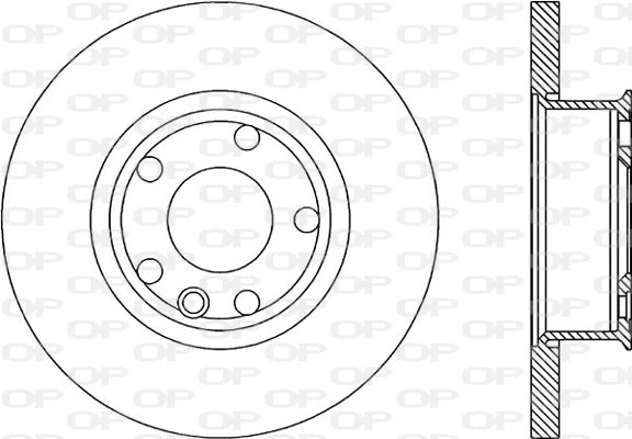 Disque de frein OPEN PARTS BDA1593.10