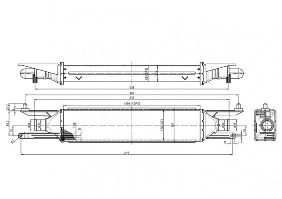 Refroidisseur d'air de suralimentation HART 612 502
