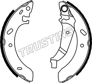 Jeu de mâchoires de frein TRUSTING 023.005