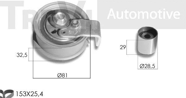 Kit de courroie crantée TREVI AUTOMOTIVE KD1058