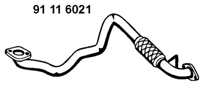 Tuyau d'échappement EBERSPÄCHER 91 11 6021
