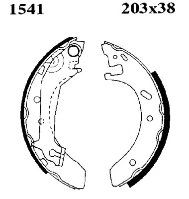 Jeu de mâchoires de frein BSF 01541