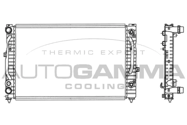 Radiateur, refroidissement du moteur AUTOGAMMA 103067