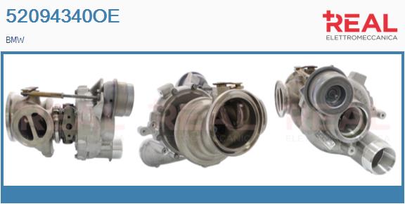Turbocompresseur, suralimentation REAL 52094340OE