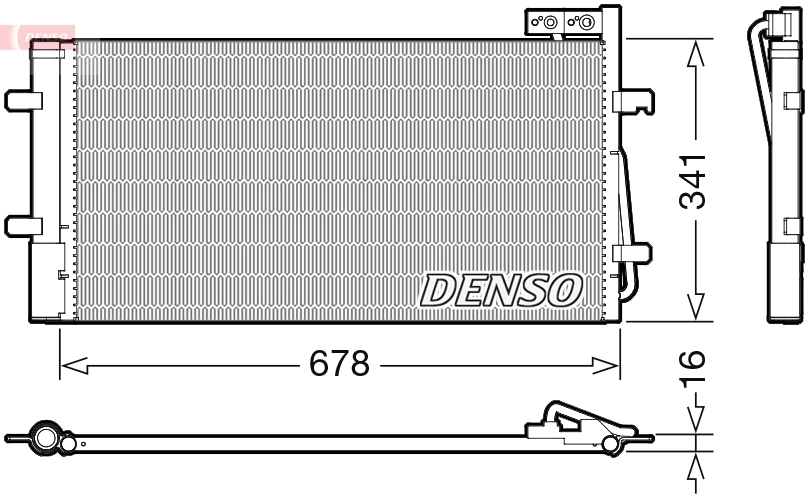 Condenseur, climatisation DENSO DCN02035