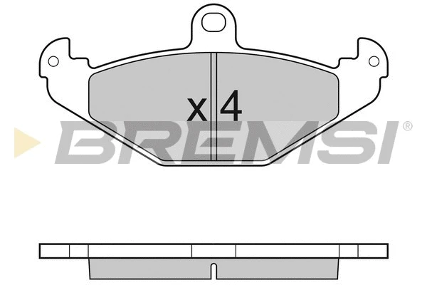 Kit de plaquettes de frein, frein à disque BREMSI BP3033