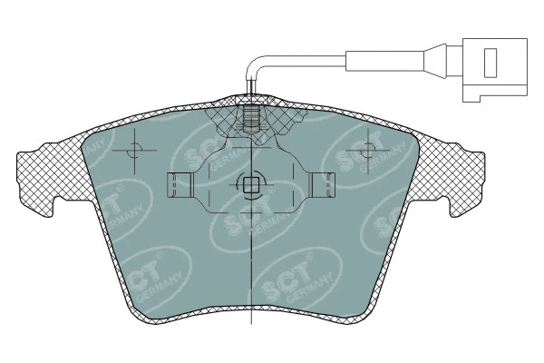 Kit de plaquettes de frein, frein à disque SCT - MANNOL SP 311 PR