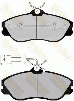 Kit de plaquettes de frein, frein à disque Brake ENGINEERING PA506