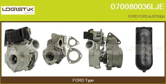 Turbocompresseur, suralimentation LGK 070080036LJE